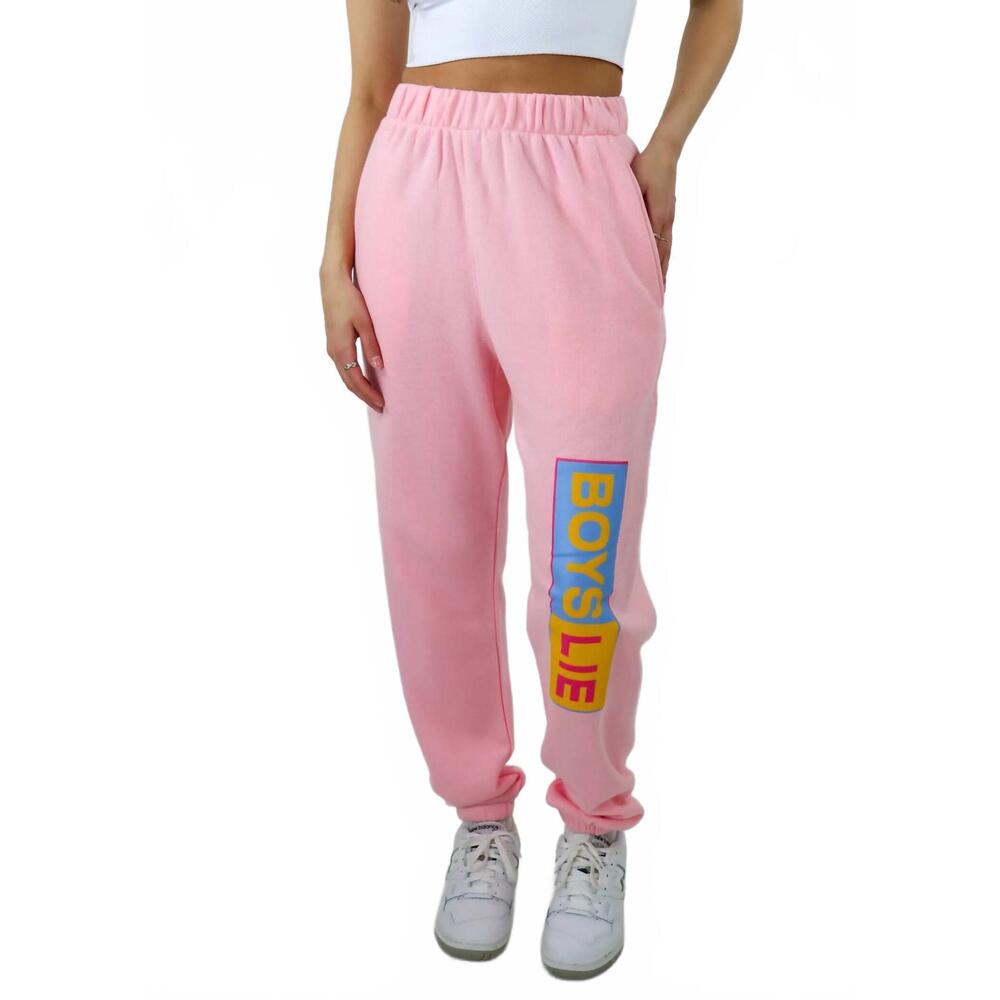 NEW BOYS LIE better half mac slim sweatpant in pink